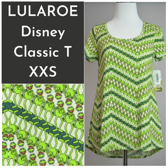 LuLaRoe Tops - Disney Kermit Classic T XXS